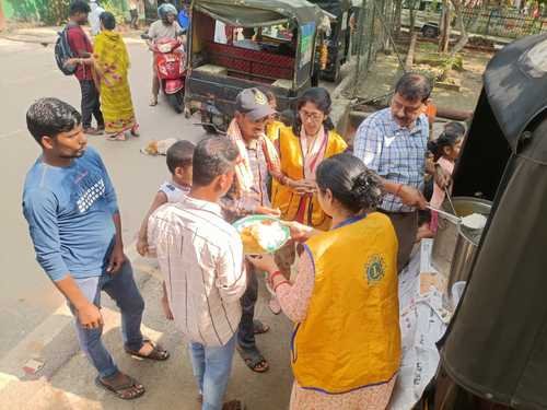 Food distribution to the Patient attendant and others in Capital Hospital Premises b LCB Gemini